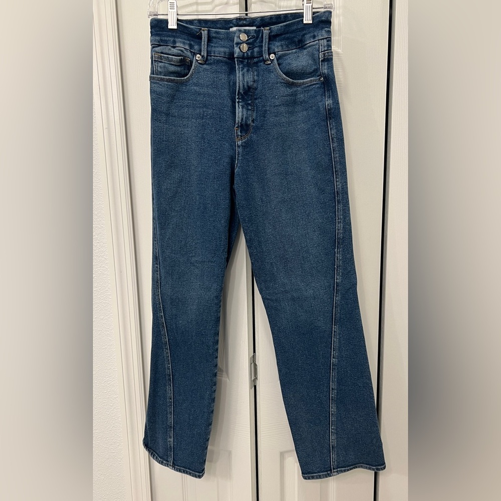 Good American Dark Blue Denim Jeans. Size 27/4